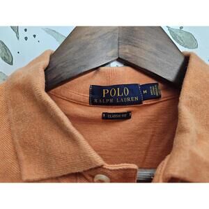 Ralph Lauren Top Orange Mens Size M Polo Classic Fit